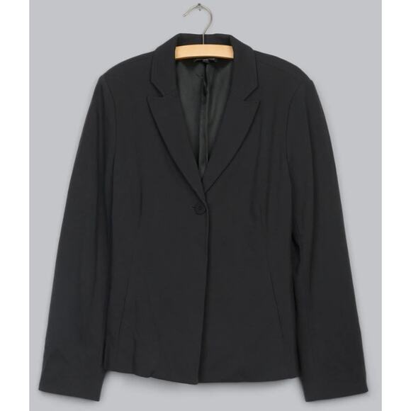 EILEEN FISHER Viscose Stretch Ponte chocolate brown blazer + dress 2pc suit set - Picture 15 of 15